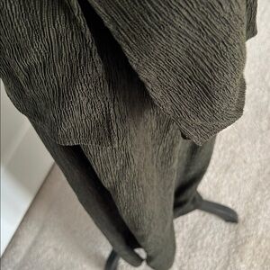 Eileen Fisher Dark Olive Textured Pants